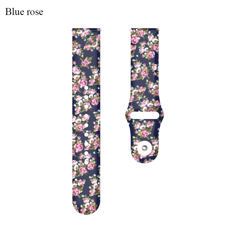 Blue Rose BOORUI pulsera amazfit ремешок bip силиконовая смазка 20 мм ремешок для часов Ремешок для наручных часов для xiaomi huami amazfit bip темп lite ремень 20 мм - Цвет: Blue Rose