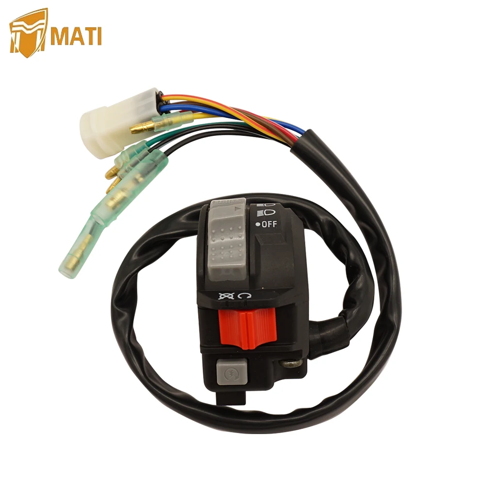 Левый переключатель на руль Управление запуском двигателя фара для Yamaha ATV Moto 4 200