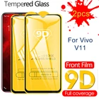 Закаленное стекло 9D с полным покрытием для Vivo V11 V11i V15 V9 Pro, защитная пленка для экрана Vivo V 11 11i 15 9 11pro 15pro 9pro, 2 шт.