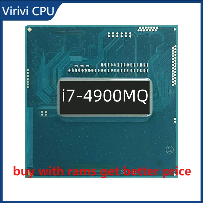 

Intel Core i7-4900MQ i7 4900MQ SR15K 2.8 GHz Quad-Core Eight-Thread CPU Processor 8M 47W Socket G3 / rPGA946B