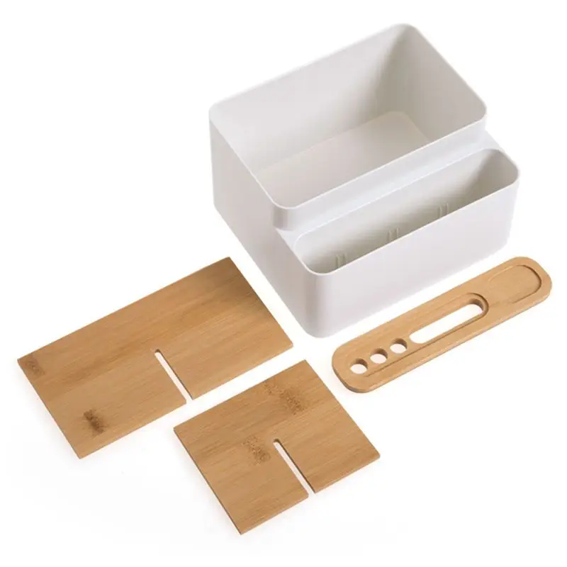 Горячая продажа Простой японский стиль съемный Настольный ящик для хранения