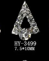 HY-3499 10pcs 10 шт./лот, сплав дизайн ногтей 3d с плоской задней стороны бриллианты жемчужные ювелирные изделия Стразы украшения для ногтей - Цвет: HY-3499 10pcs
