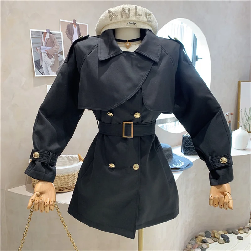 

NEW Niche Design Women's Clothing 2021 Autumn Temperament Windbreaker All-match Casual British Style Loose Waist Korean Jacket