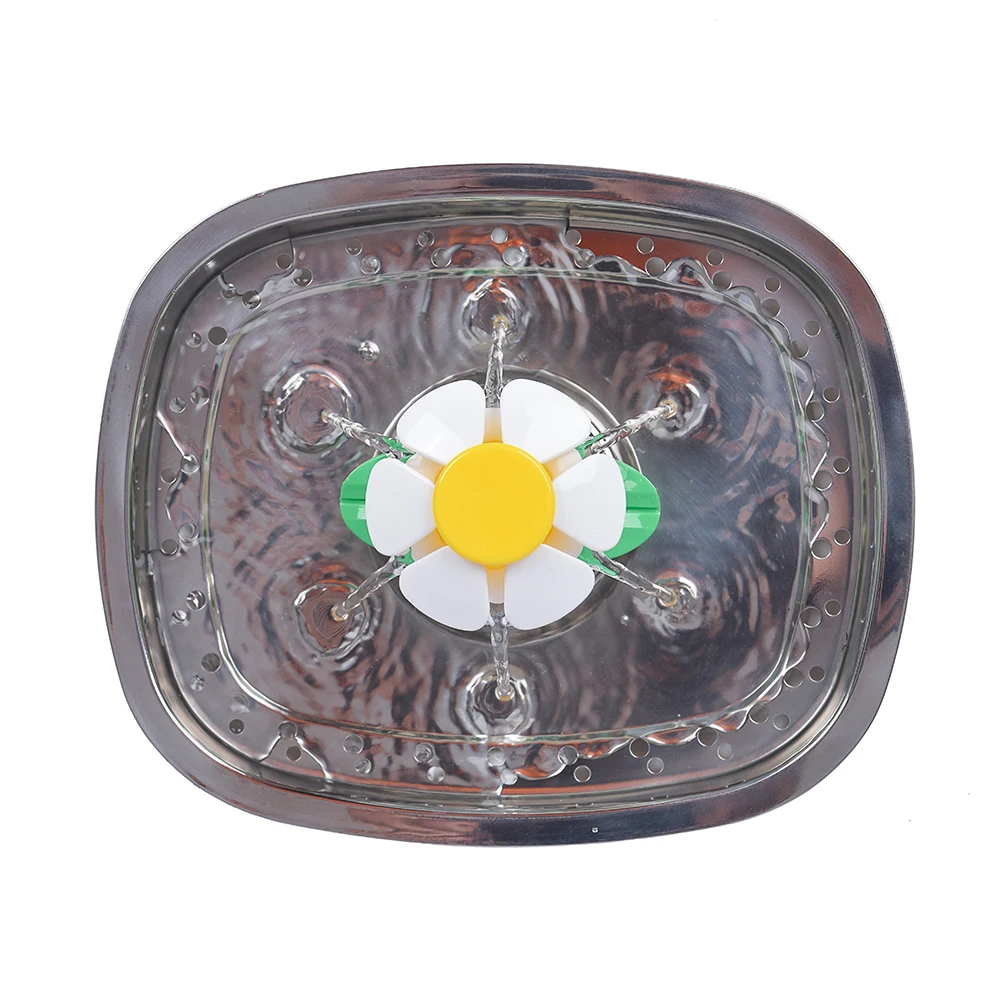 Фонтанчик для кошек и домашних животных верх из нержавеющей стали с углеродными