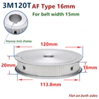 Зубчатый шкив Arc 120 зубьев HTD 3M 8-25 мм для ширины 15 мм 3 м Синхронный ремень HTD3M шкив зубчатое колесо 120 T 120 зубьев