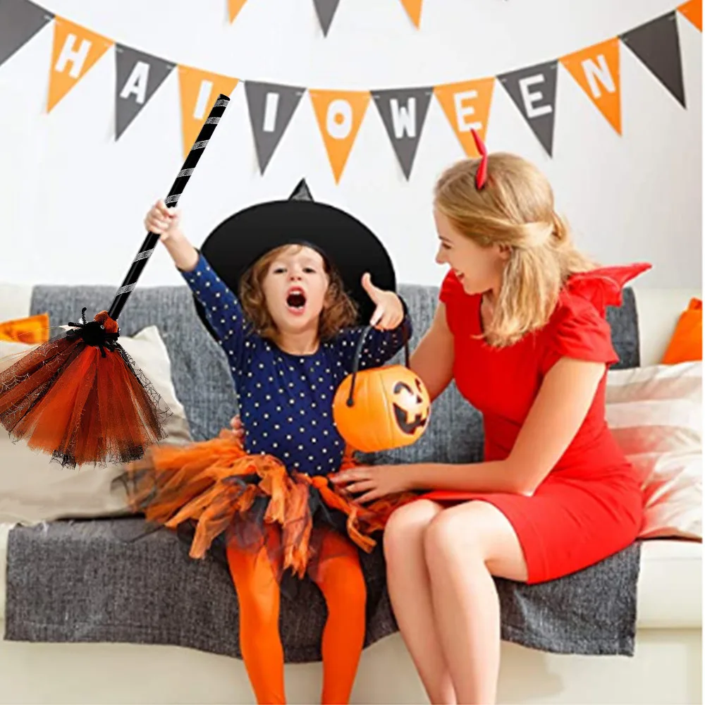 Набор аксессуаров для костюма ведьмы на Хэллоуин метла Реалистичная Летающая