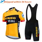 Быстросохнущая велосипедная форма Jumbo 2021, летний комплект из Джерси для велоспорта, Джерси для шоссейного велосипеда, одежда для горного велосипеда, дышащая одежда для велоспорта