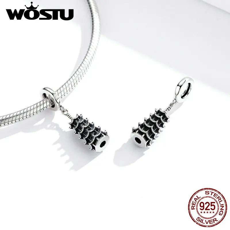 Новинка 2020 Восточная подвеска WOSTU серебряная Китайская Башня языческие подвески