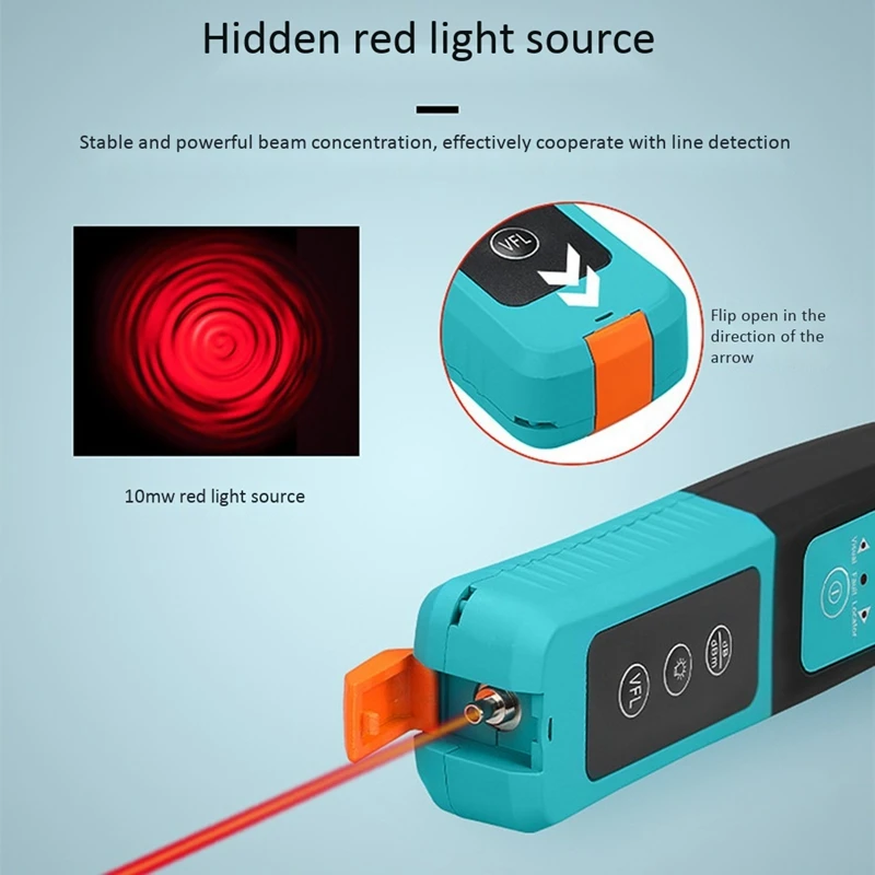 

AUA-40 Fiber Optic Identifier Live Fiber Optical Identifier with Built in 10Mw Visual Fault Locator 800-1700Nm SM MM