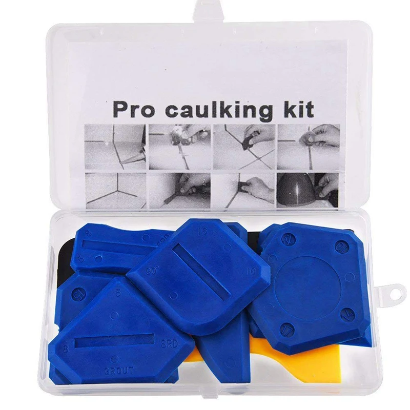 

1 Set Drill Socket Adapter for Impact Driver with Hex Shank & 1 Set Sealant Tools Caulking Kit Remover Sealing Tool