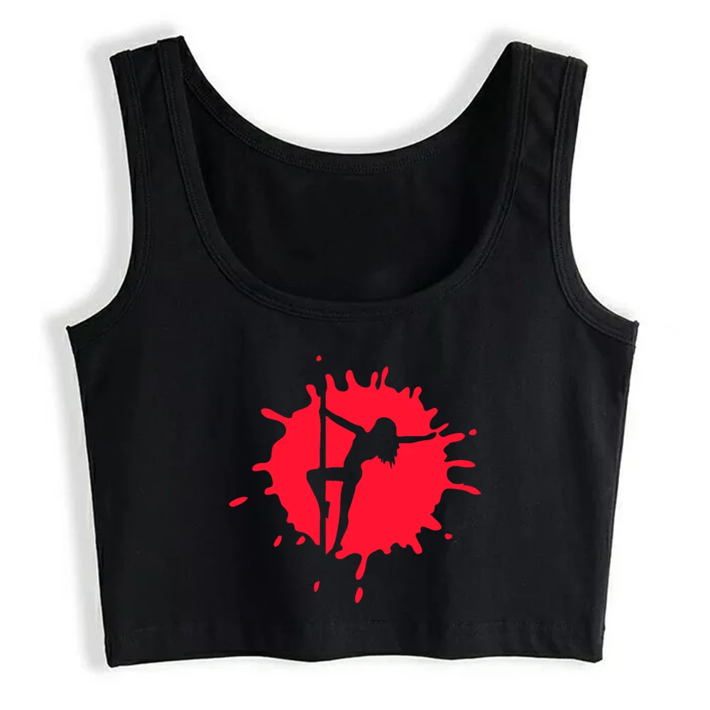 

Crop Top Women Pole Dance Grunge Aesthetic Gothic Y2k Tank Top Female Clothes