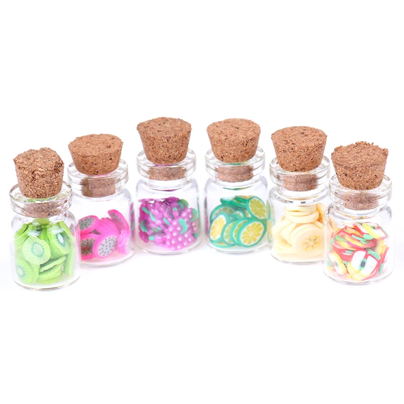 1 шт. стеклянная банка для кукол фруктов|Детские кухни| |