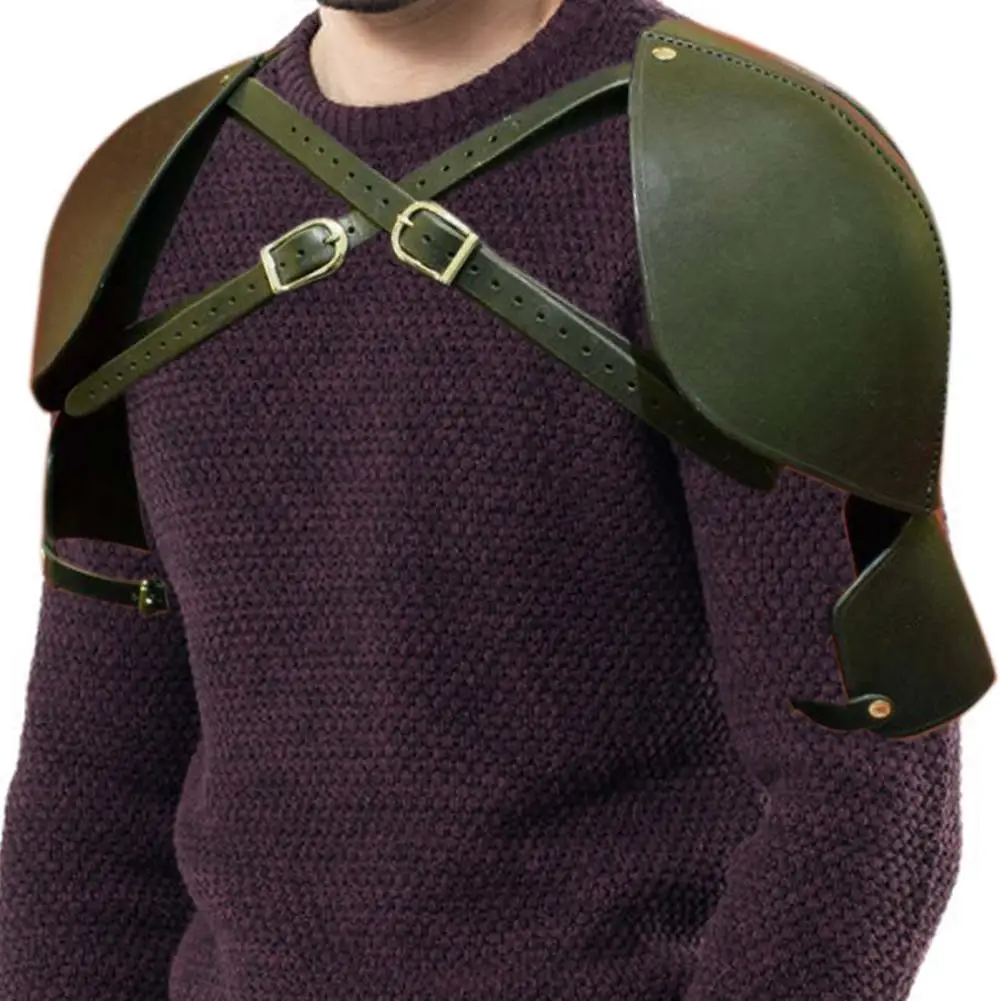 Регулируемая Мужская Наплечная нарукавная повязка из искусственной кожи в стиле