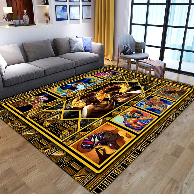 

Ancient Egypt Element 3D Printed Carpets for Living Room Bedroom Area Rugs Home Decor Large Carpet Water Absorption Kitchen Mat