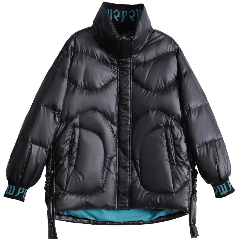 

Max LuLu New Korean Fashion Style Ladies Vintage Coats Womens Punk Warm Winter Duck Down Jackets Padded Printed Parkas Plus Size