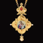 Женское Ожерелье вечность греческий православный грудной крест Дева Мария икона кулон ювелирное изделие Ожерелье Длинная цепочка мужские ювелирные изделия