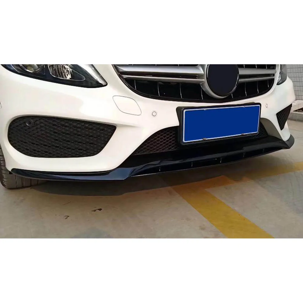 Передний бампер спойлер для Mercedes Benz C Class W205 Sport C200 C250 C300 2015 2018