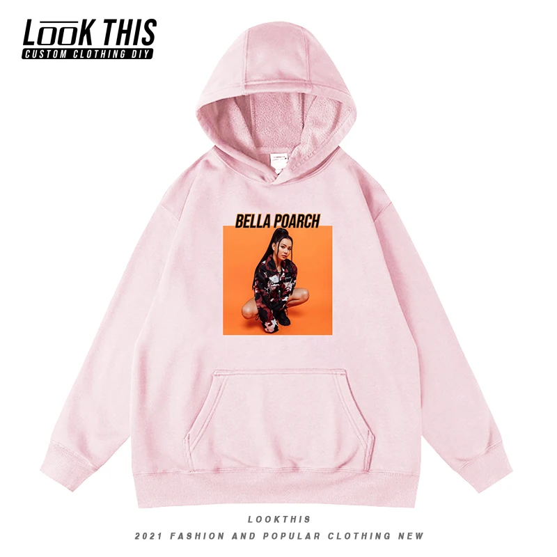 

Bella Poarch Pretty Pattern Hoodies Boy Girls Sportswear Sweatshirts Children's Clothing Spring Autumn 2021 New Oversized Hoodie