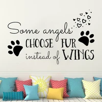 animals best friend wall sticker pet grooming salon wall decal four paw pet store lovers dog cat veterinary clinic decals hq094