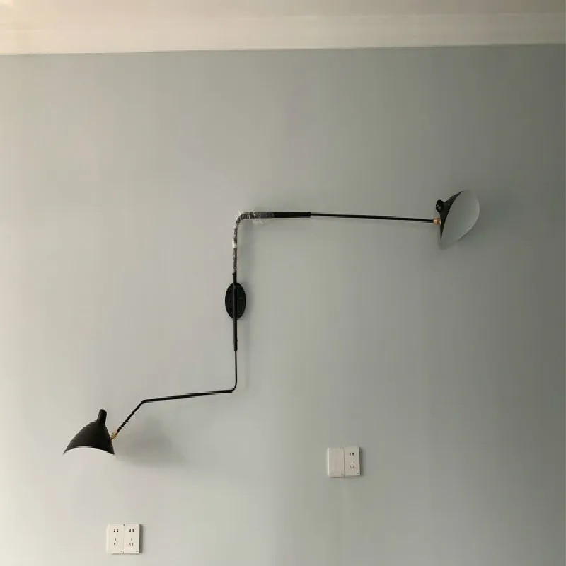 Serge-lámpara colgante Retro Para dormitorio y sala de estar, luminaria nórdica, Industrial, Simple, ajustable