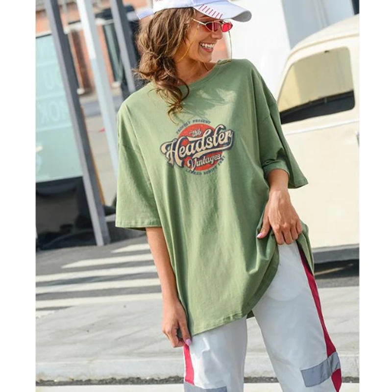 Harajuku женские футболки новинка 2020 летняя футболка с забавным буквенным принтом в