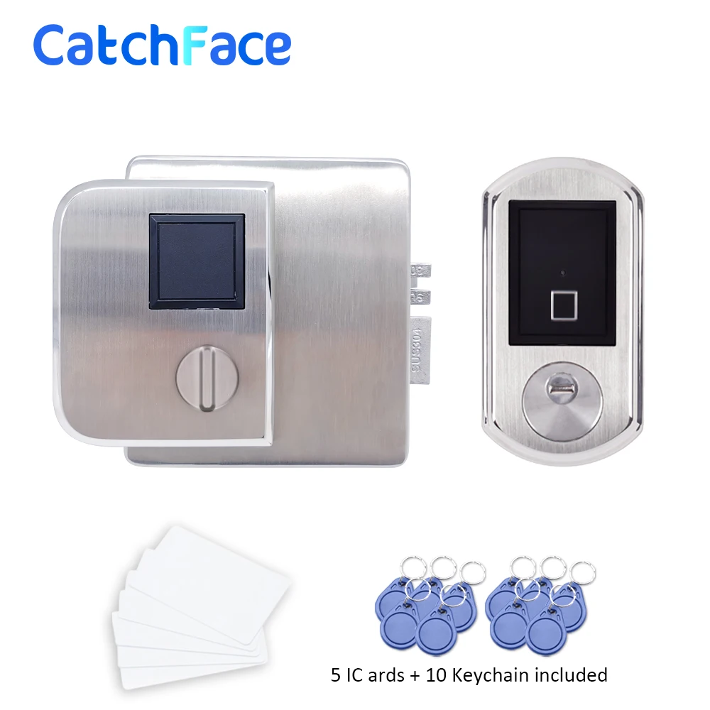 Водонепроницаемый умный дверной замок с отпечатком пальца цифровой картой