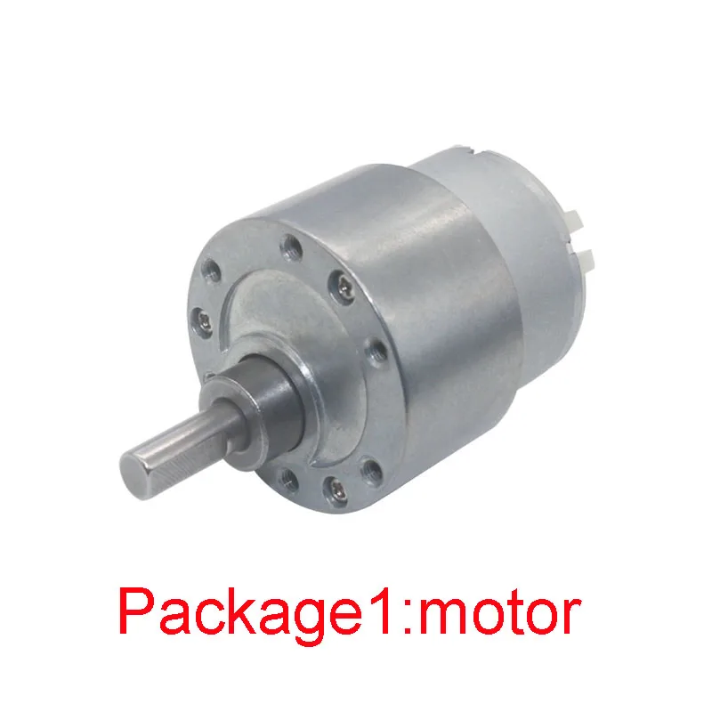 JGB37-500 DC 6 0 V 9V 12V электрический мотор с понижающим Шестерни микро Сталь высоким