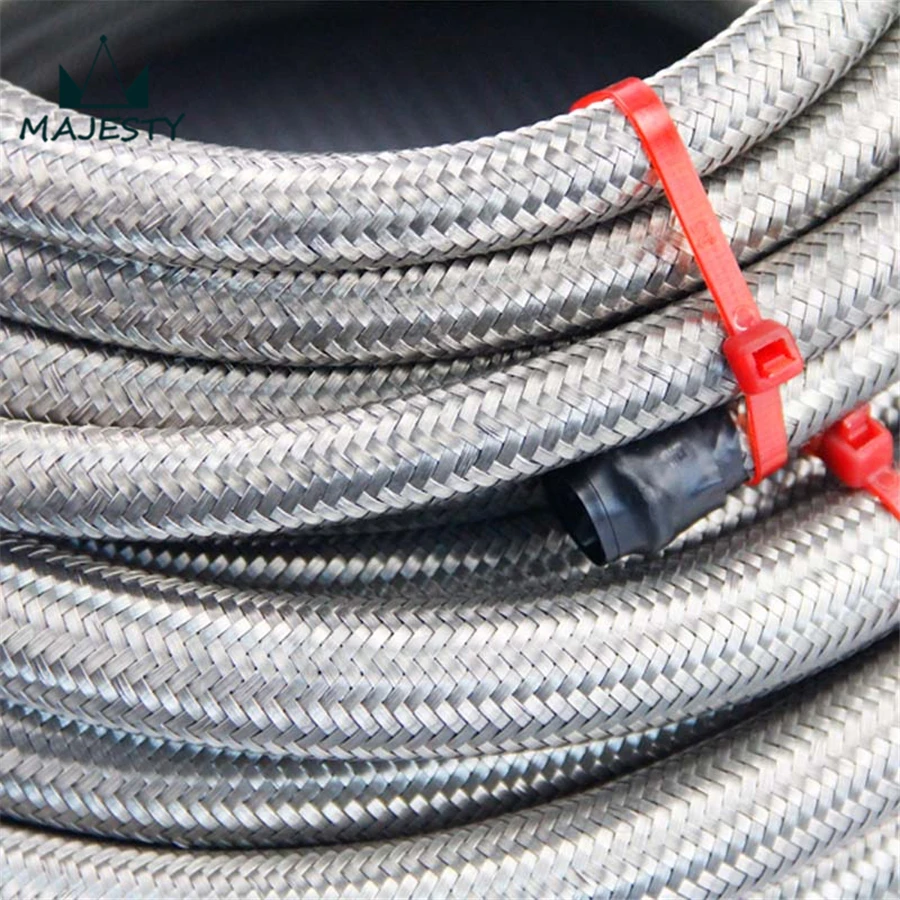 AN8 8 дюймовый плетеный шланг из нержавеющей стали для нефти/топлива/газовой