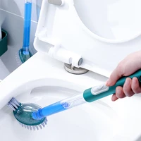 one click liquid injection toilet brush household wall mounted cleaning tools creative bathroom accessories no dead ends
