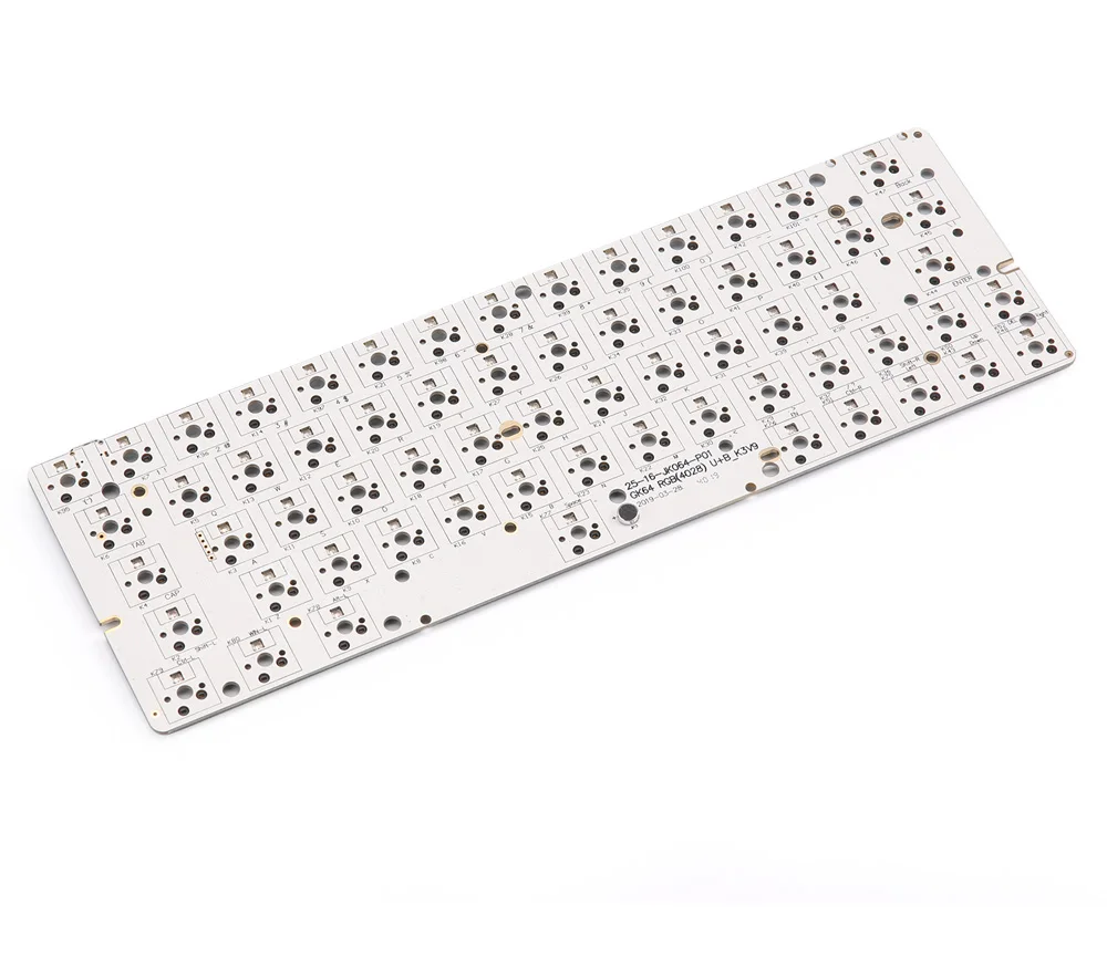 KBDfans Новое поступление GK64 pcb RGB 60% 64 клавиши Горячая замена PCB diy механическая клавиатура hotswap разъем