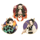 Японская брошь аниме-броши манга рассекающая демонов брошь жесткие эмалированные булавки для сумки воротника отворота булавки подарки для детской коллекции