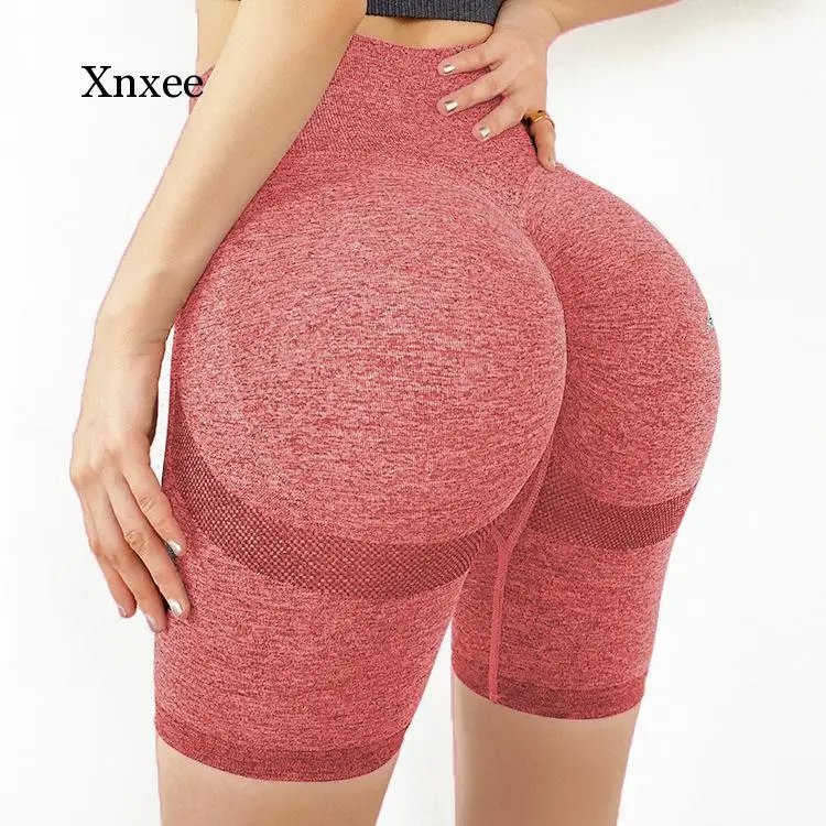 

Yoga Elastic High Waist Slim Sport Shorts Fit Hip Push Up Women Running Workout Gym Quick Drying Fitness Exercise Half Pants