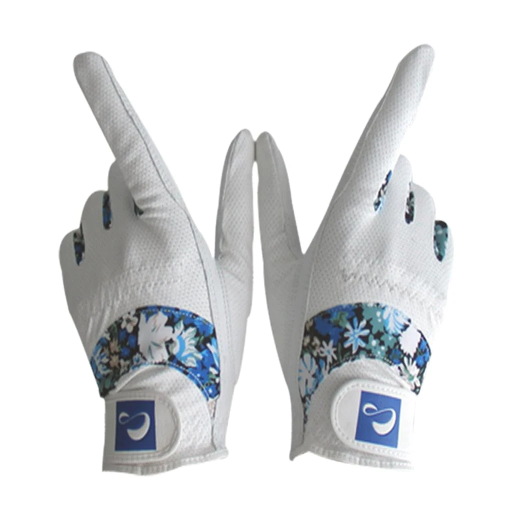 

Women Sports Golf Gloves Ladies Left Right Hand Full Finger Mitten 18-21Size