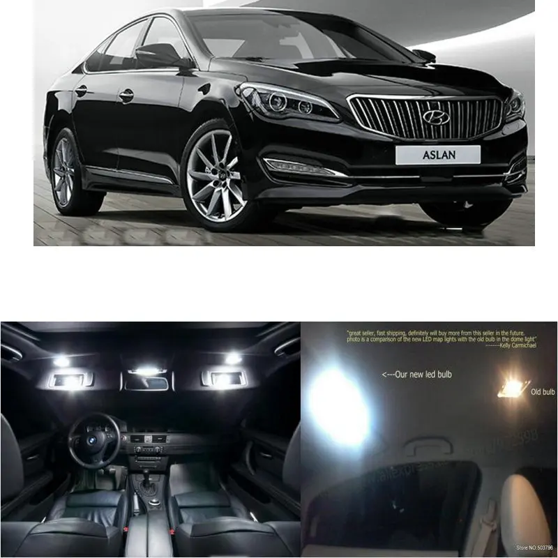 8 шт. светодиодные лампы для салона автомобиля Hyundai aslan | Автомобили и мотоциклы