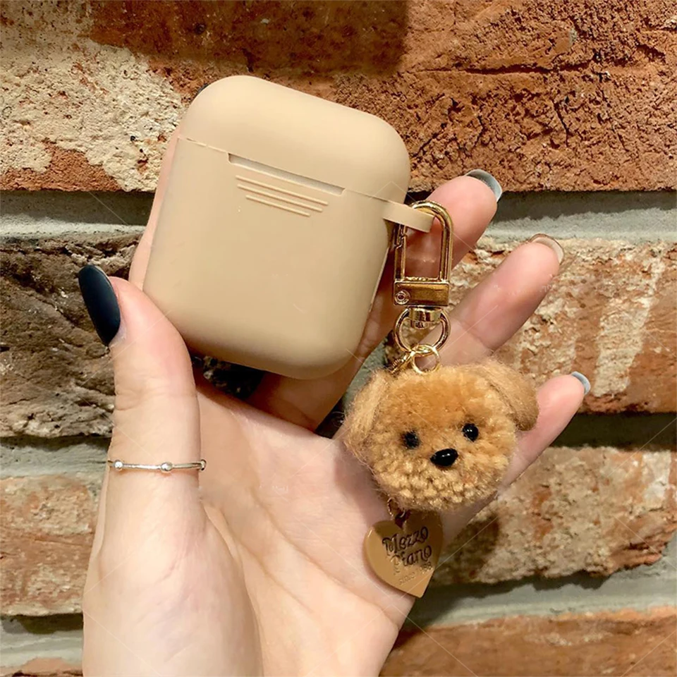3D чехол для наушников Airpods 2 силиконовый Ketchup милый мультяшный Apple Air Pods ремешок