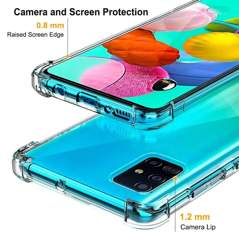 Чехол для телефона samsung Galaxy A51 2020 чехол противоударный из мягкого ТПУ силиконовый