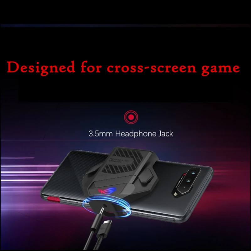 original aeroactive cooler for asus rog phone 5 funcooler cooling fan holder rog5 gaming phone expansion accessories free global shipping
