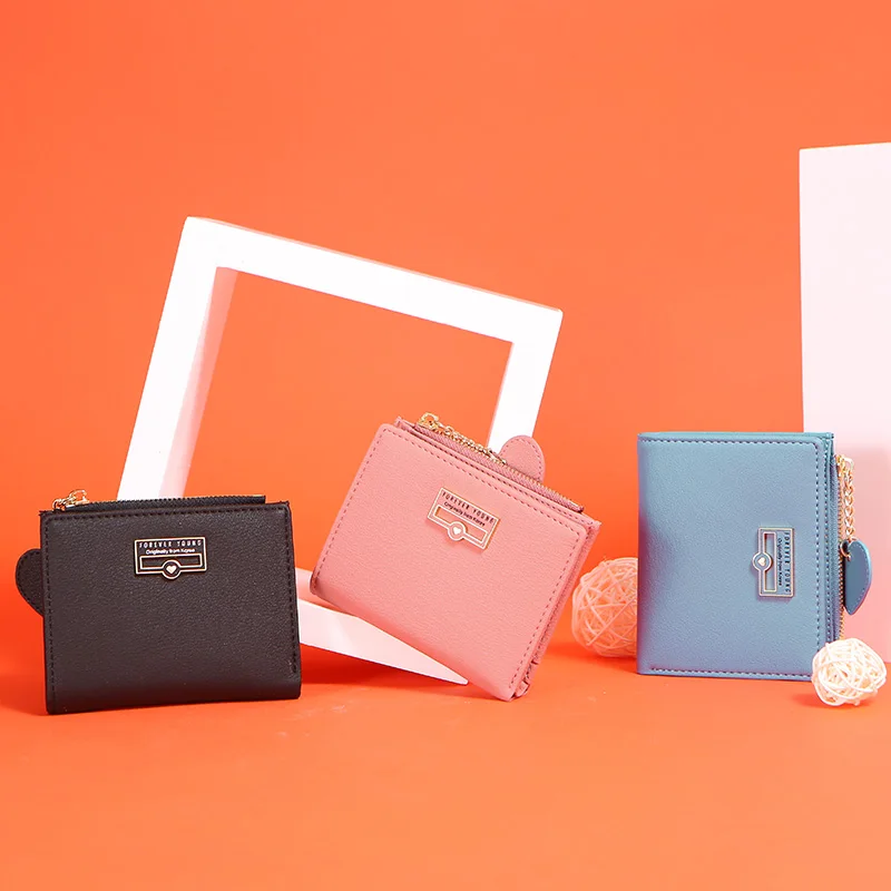 Подвеска в форме сердца Женский кошелек на молнии карман для монет держатель