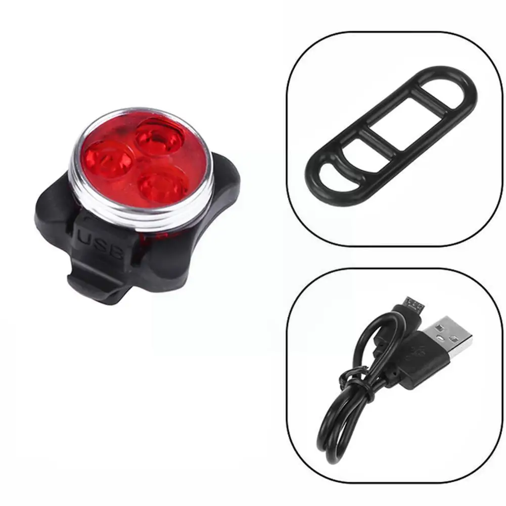 

USB Charging Bicycle Light Set LED Front Lamp For Bike Waterproof Cycling Light Super Rear Lantern Accessories Bright T8O0