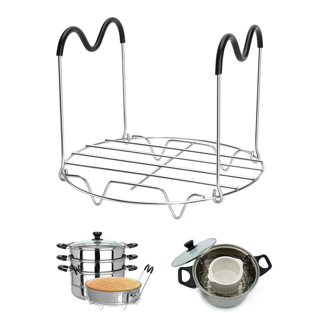 Instant Pot Trivet с ручками для 6 или 8 Quart аксессуары из нержавеющей стали скороварка