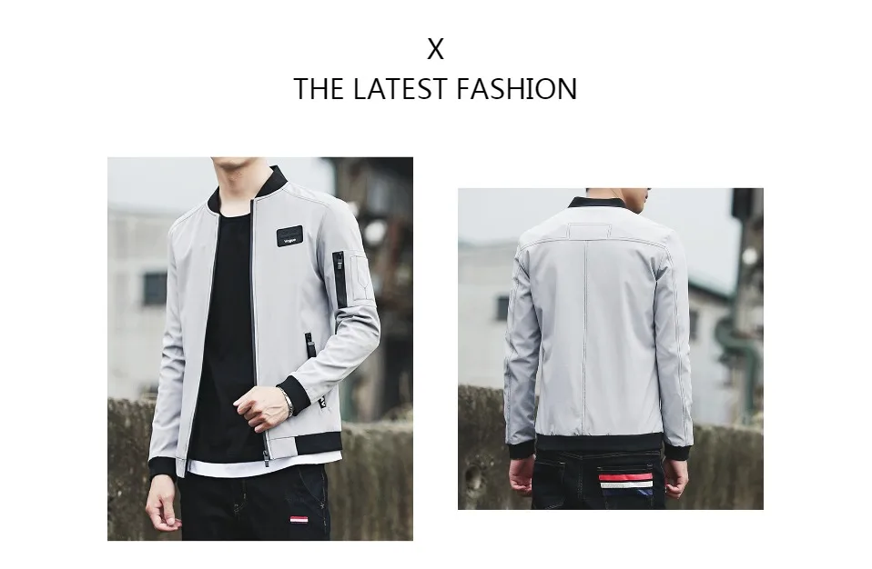 HCXY Для мужчин куртка Демисезонный Мода Марка Slim Fit пальто мужской Бейсбол Курточка бомбер Для мужчин пальто большие размеры 5XL