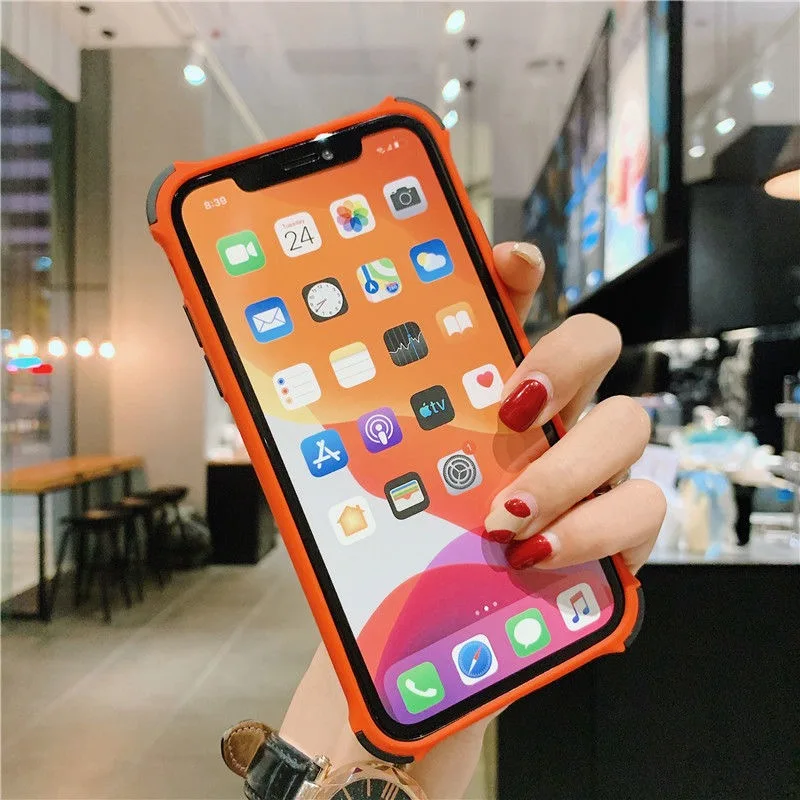 Модный матовый прозрачный чехол на запястье для телефона iPhone 12 Pro max XS MAX X XR 11 Max 6 6S 7