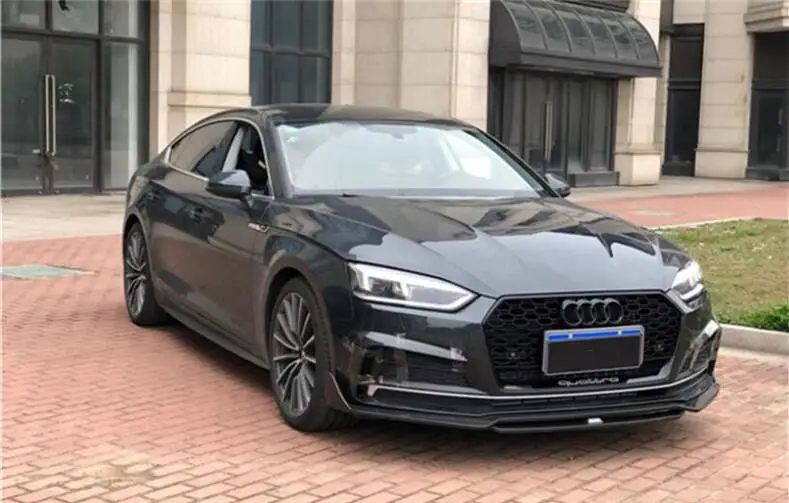 Для Audi A5 S5 B9 2017 2018 2019 углеродное волокно передняя решетка спойлер бампер диффузор