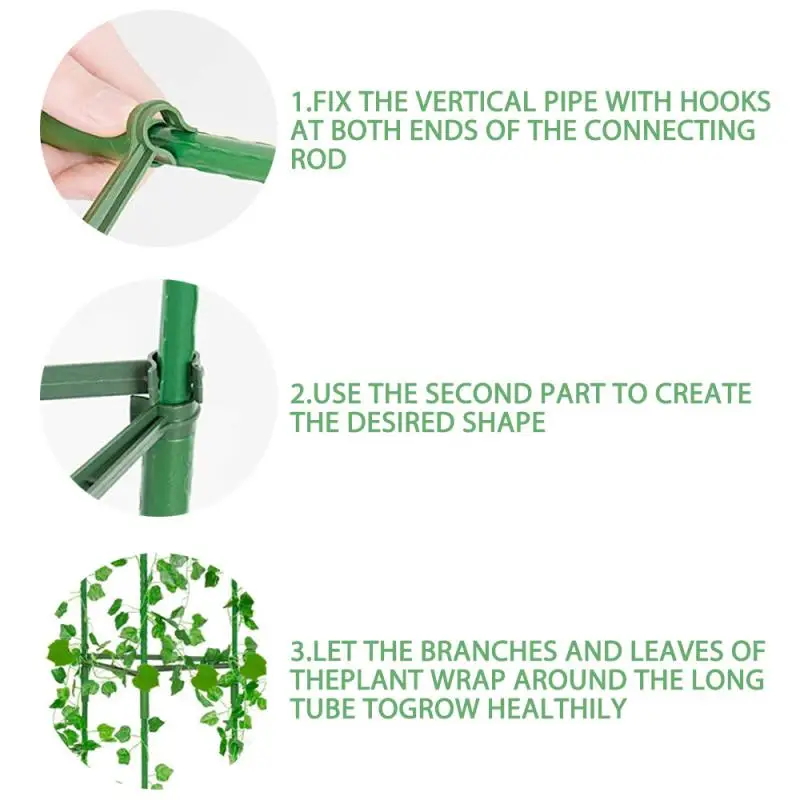 Столбик с пластиковым покрытием для садоводства соединитель поддержки растений