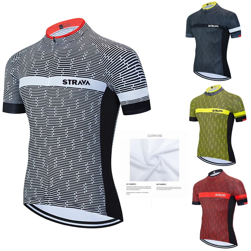 

Летняя велосипедная майка 2021 STRAVA Мужская велосипедная одежда для горного велосипеда быстросохнущая велосипедная одежда для горного велос...