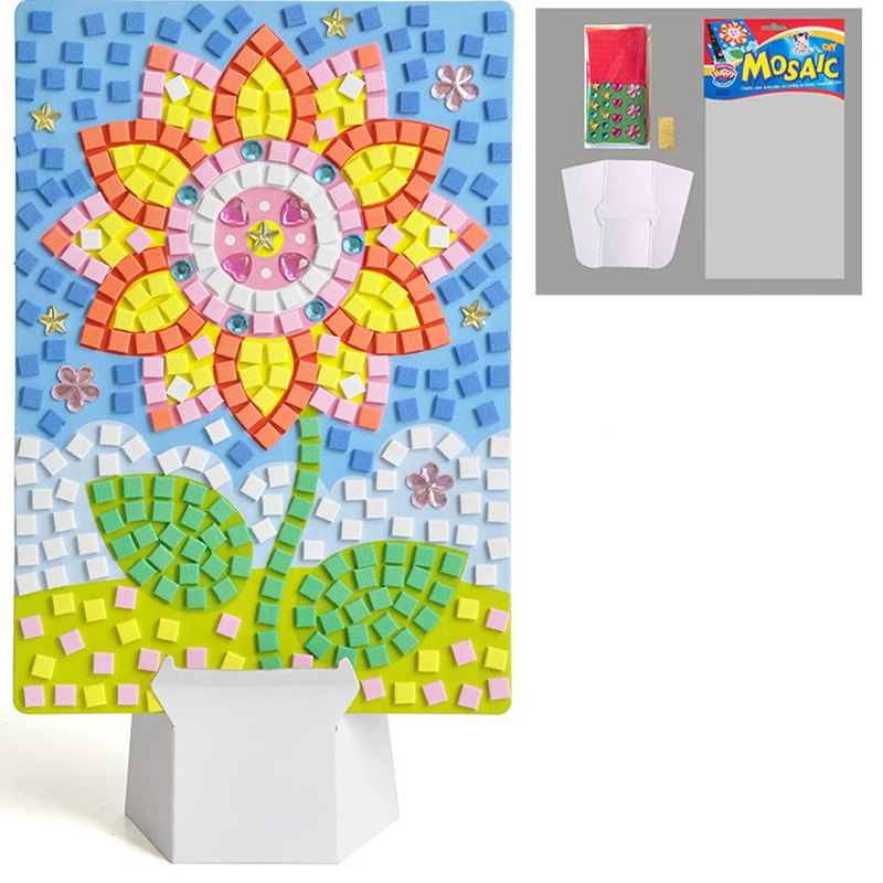 

Puzzle 3d baby toys Easy Painting Kits for Kids Kits Paint by Numbers Handmade Sticker Arts and Crafts puzzles for kids Gifts