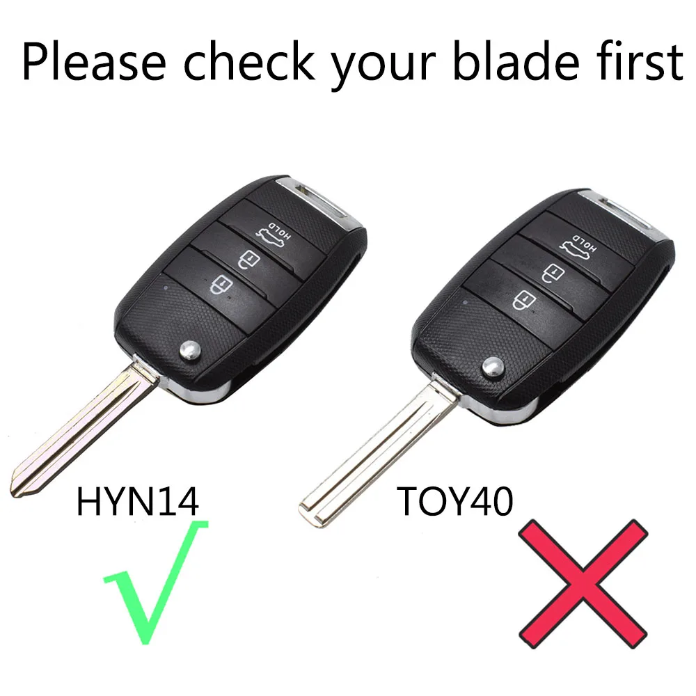 3 кнопки HYN14 корпус автомобильного ключа дистанционного управления чехол для Kia