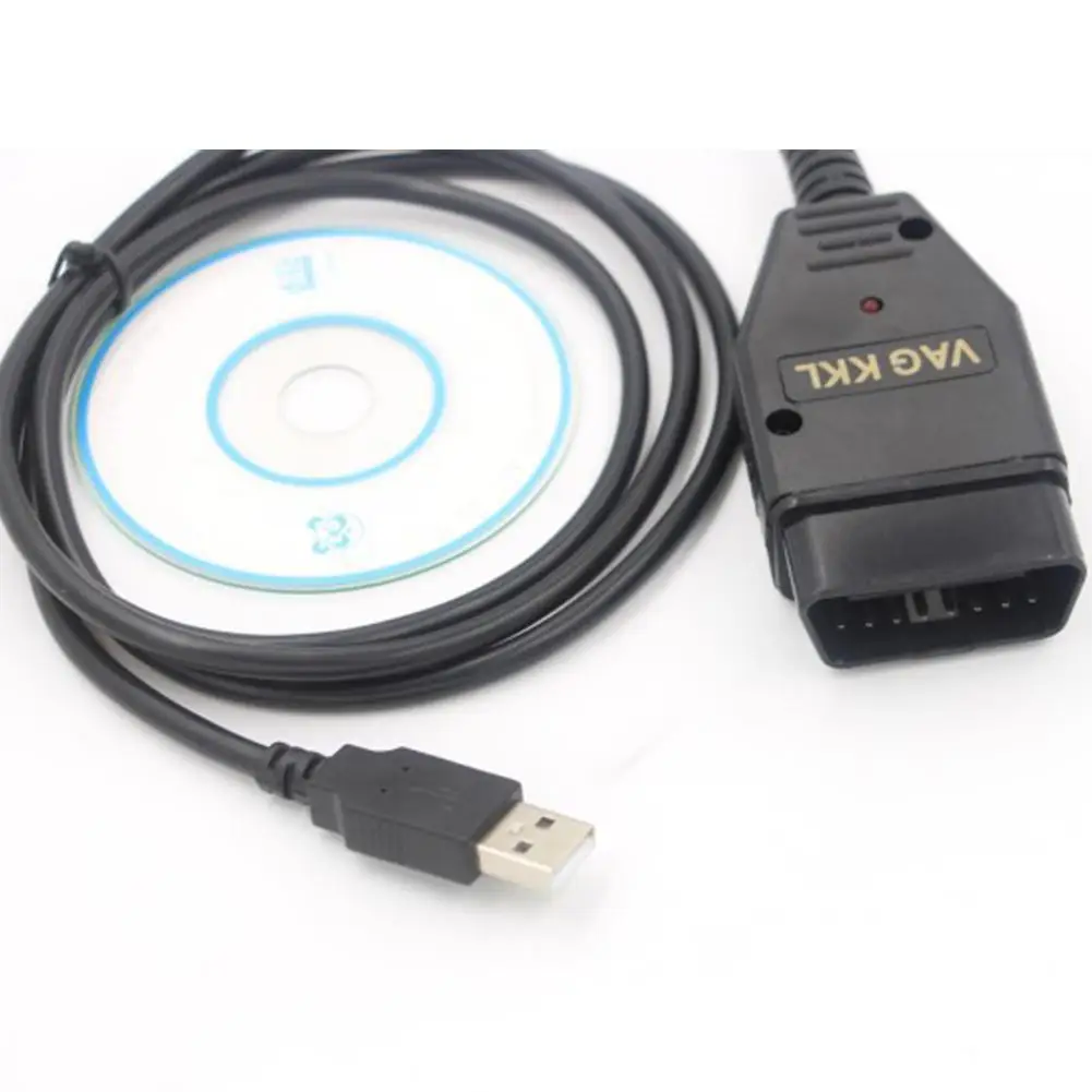 12 В OBD2 USB кабель VAG-COM KKL 409 1 автоматический сканер сканирующий инструмент для Audi VW