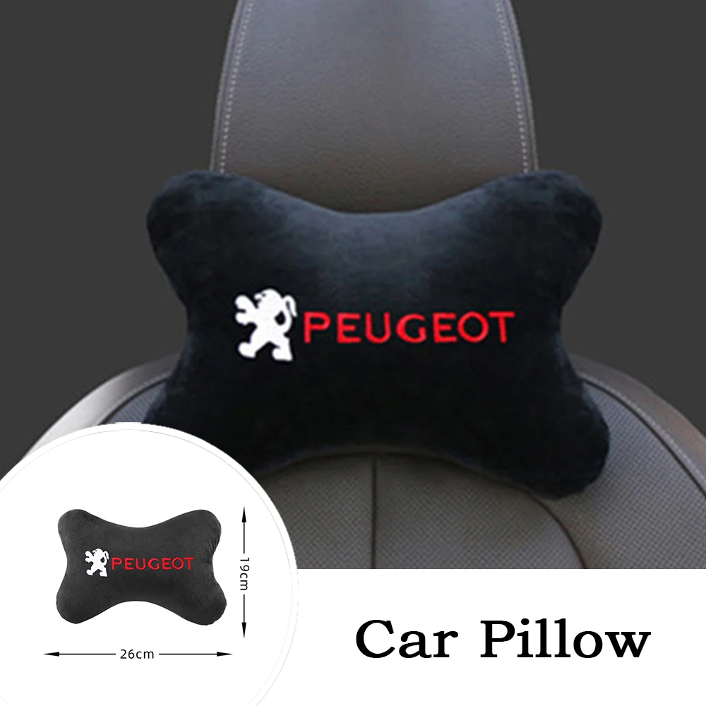 

Soft Car Head Rest Pillow Neck Headrest Pillows Backrest Support Cushion Protector For Peugeot 206 207 307 3008 2008 308 408