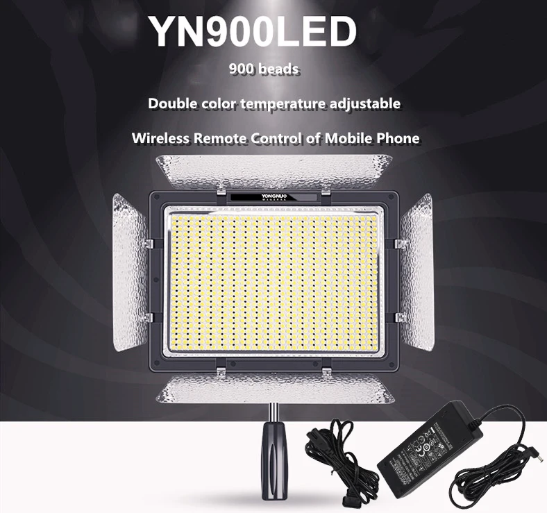 YONGNUO YN900 YN-900 Pro светодиодный свет панели видео с регулируемой цветовой температурой 3200 K-5500 K для камеры Canon Nikon видеокамеры